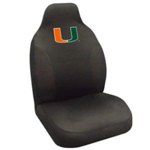 NCAA University of Miami Hurricanes Polyester Seat Cover, 20"x48"